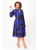 Платье артикул: 679.4 ультрамарин, принт «чёрно-золотые цветы» от Swallow - вид 13