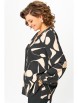 Блузка артикул: 851 чёрный в бежевый принт от Swallow - вид 10