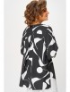 Блузка артикул: 851.1 чёрный в белый принт от Swallow - вид 2
