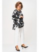Блузка артикул: 851.1 чёрный в белый принт от Swallow - вид 8
