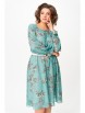 Платье артикул: 819.1 бирюзовый, принт «коричневые веточки» от Swallow - вид 8