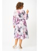 Нарядное платье артикул: 876.1 дымчато-лиловый, принт «цветы» от Swallow - вид 2