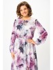 Нарядное платье артикул: 876.1 дымчато-лиловый, принт «цветы» от Swallow - вид 4