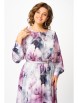 Нарядное платье артикул: 876.1 дымчато-лиловый, принт «цветы» от Swallow - вид 6