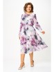 Нарядное платье артикул: 876.1 дымчато-лиловый, принт «цветы» от Swallow - вид 8