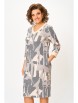 Платье артикул: 782.2 серо-бежевый принт от Swallow - вид 7