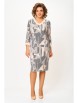 Платье артикул: 782.2 серо-бежевый принт от Swallow - вид 1