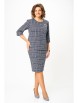 Юбочный костюм артикул: 877 графит, молочный принт клетка от Swallow - вид 7