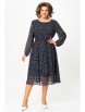 Нарядное платье артикул: 881 тёмно-синий, принт «белые веточки» от Swallow - вид 6