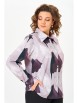 Блузка артикул: 884.2 коричнево-сиреневый принт от Swallow - вид 5