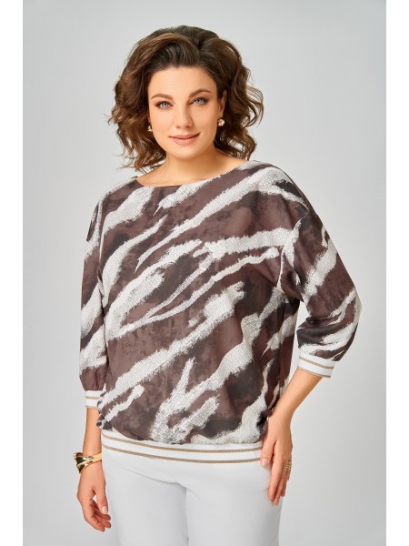 872.3 молочный шоколад, принт «белая абстракция»