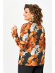 Блузка артикул: 884.1 чёрно-рыжий принт от Swallow - вид 2