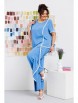 Брючный костюм артикул: 2-2671 голубой от Romanovich Style - вид 6