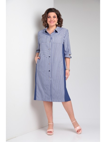 368 сине-голубой+белый