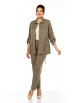 Брючный костюм артикул: 2151/6 бежево-коричневый от LadyStyleClassic - вид 6