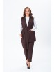 Брючный костюм артикул: 7868 шоколад от TVIN - вид 8