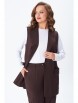Брючный костюм артикул: 7868 шоколад от TVIN - вид 11
