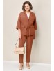 Брючный костюм артикул: 1318 терракотовый от VOLNA - вид 1