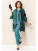 Брючный костюм артикул: 1327 бирюзовый от VOLNA - вид 1
