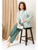 Брючный костюм артикул: 1359 светло-зеленый клетка от VOLNA - вид 5