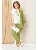 Брючный костюм артикул: 1406 фисташка от VOLNA - вид 4