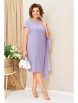 Плательный костюм артикул: 1424 сиреневый/горох от VOLNA - вид 3