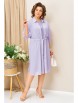 Плательный костюм артикул: 1424 сиреневый/горох от VOLNA - вид 1