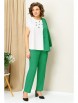 Брючный костюм артикул: 1399 зеленый от VOLNA - вид 3