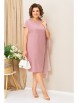 Плательный костюм артикул: 1424 пудрово-розовый от VOLNA - вид 3