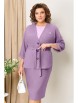 Юбочный костюм артикул: 1428 лиловый от VOLNA - вид 3