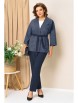 Брючный костюм артикул: 1437 сине-джинсовый от VOLNA - вид 1