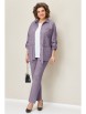 Брючный костюм артикул: 1398 серо-сиреневый от VOLNA - вид 4