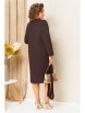 Платье артикул: 1454 шоколадно-коричневый от VOLNA - вид 2