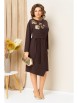 Платье артикул: 1454 шоколадно-коричневый от VOLNA - вид 5