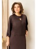 Платье артикул: 1449 шоколадно-коричневый от VOLNA - вид 3