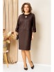 Платье артикул: 1449 шоколадно-коричневый от VOLNA - вид 1
