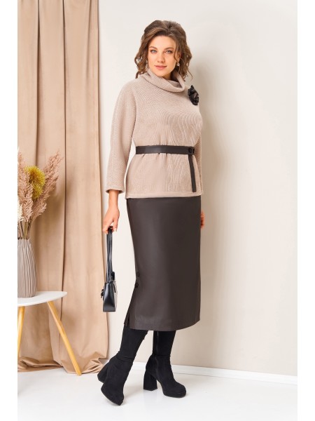 1447 бежево-шоколадный