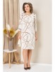 Нарядное платье артикул: 1457 бежево-белый от VOLNA - вид 5
