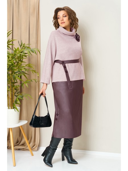 1447 светло-розовый, ежевика