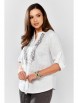 Блузка артикул: 625-076 белый, серая вышивка от MALI - вид 28