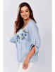 Блузка артикул: 625-078 голубой от MALI - вид 10