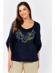 Блузка артикул: 625-078 синий от MALI - вид 1