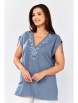 Блузка артикул: 625-079 голубой от MALI - вид 10