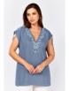 Блузка артикул: 625-079 голубой от MALI - вид 1